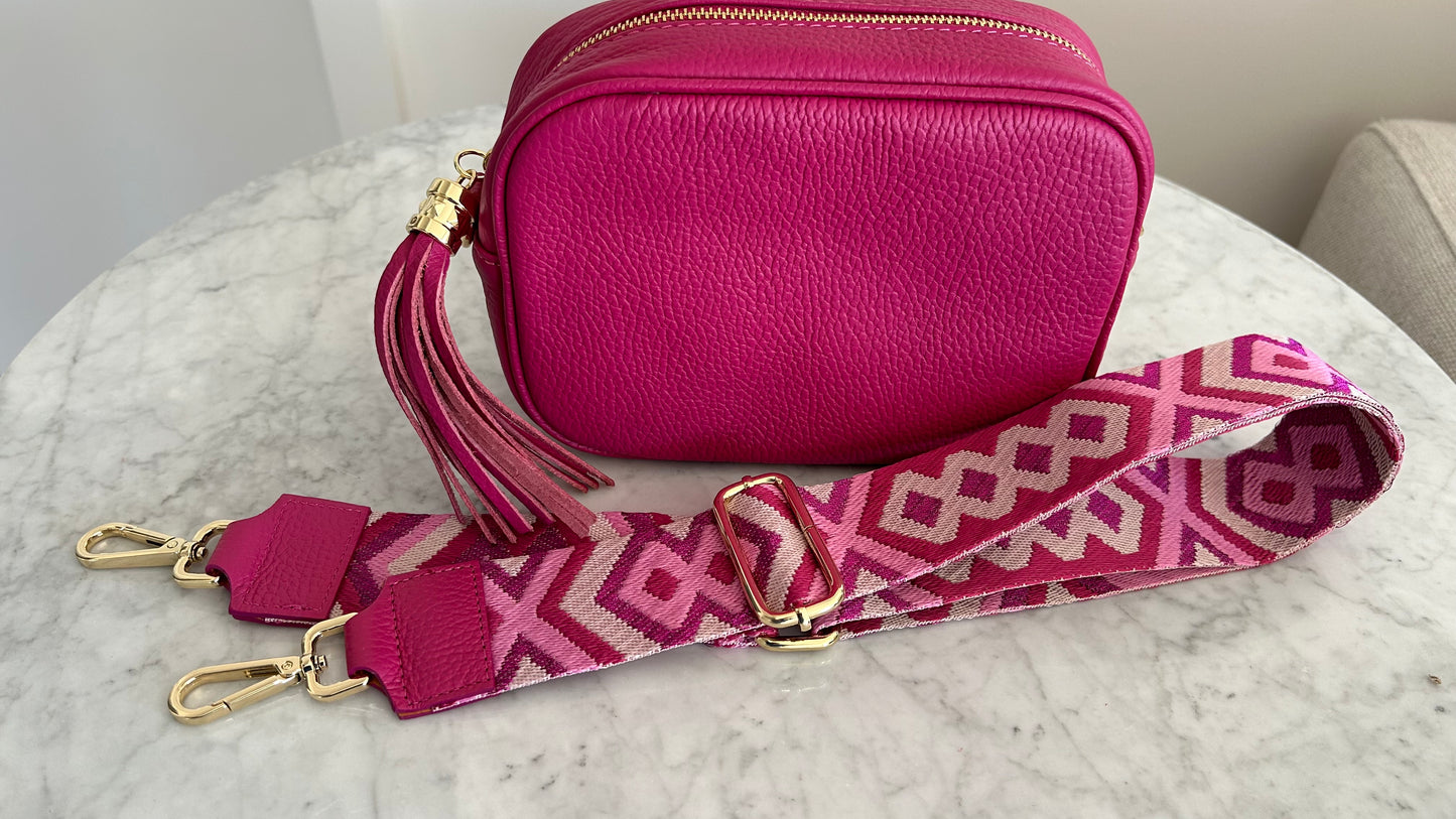 Sienna Bright pink combination strap