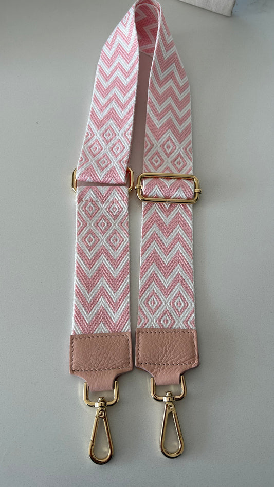 Luna Pink and White strap