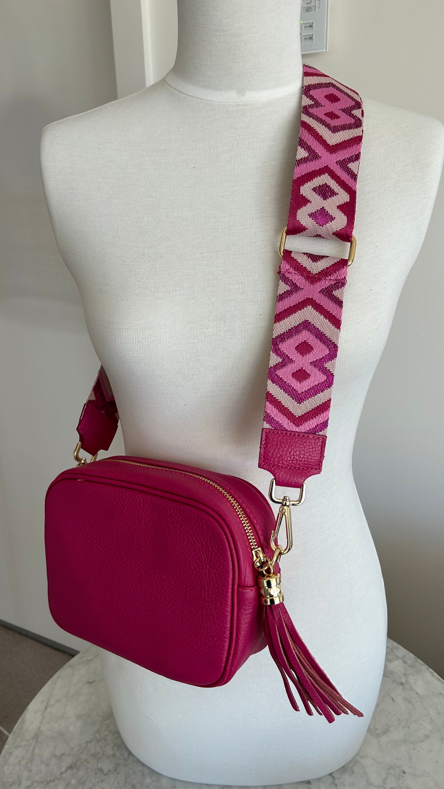 Sienna Bright pink combination strap