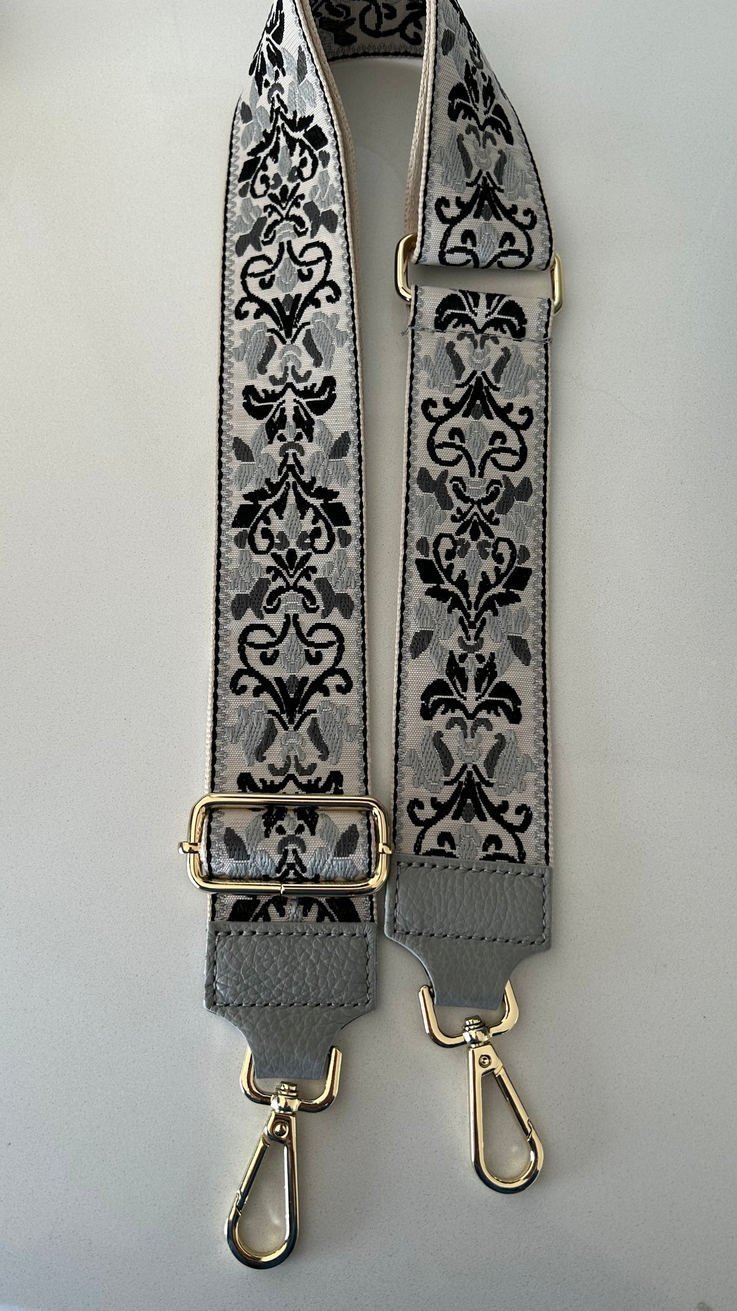 Milan Grey crossbody strap