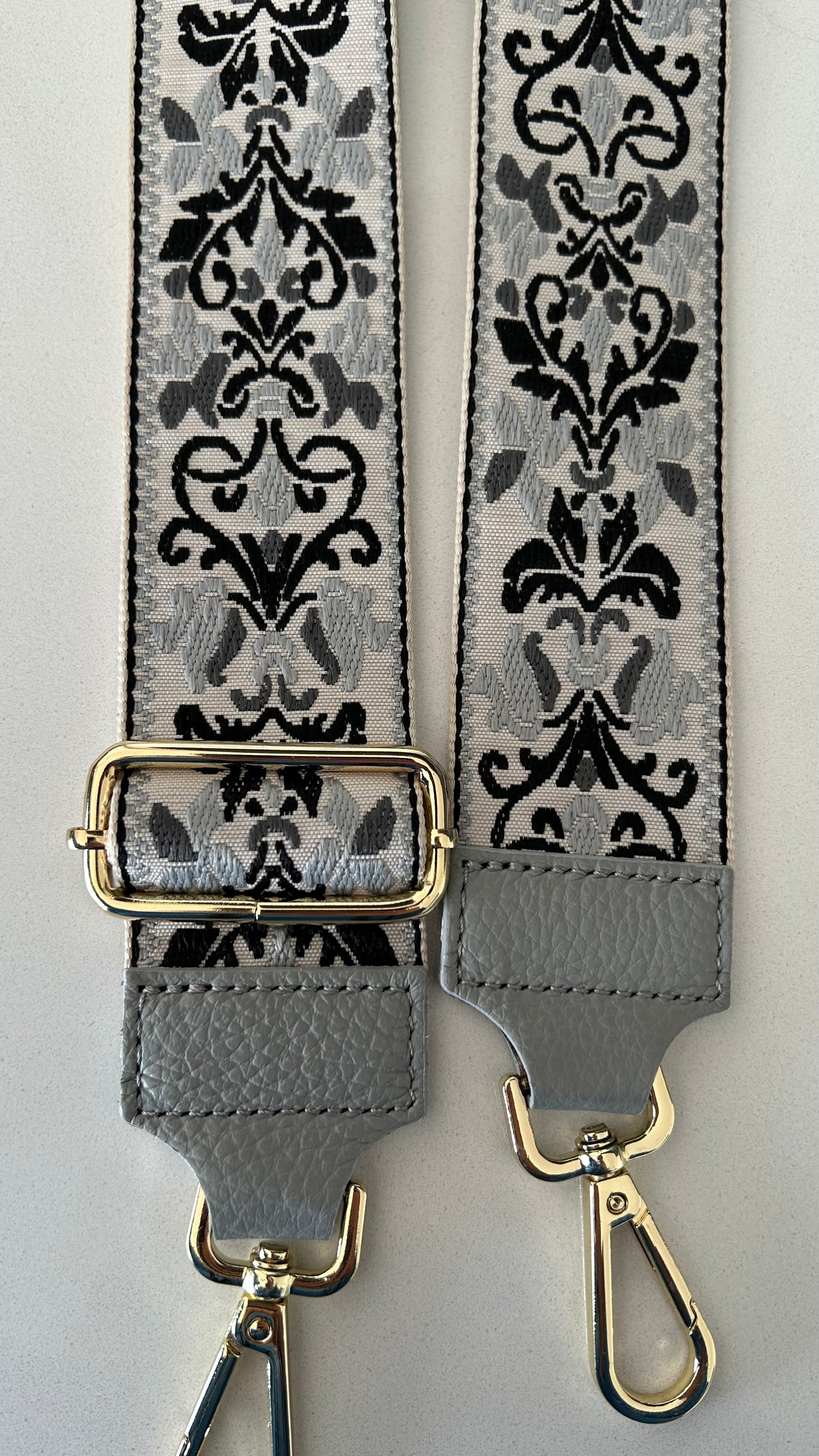 Milan Grey crossbody strap