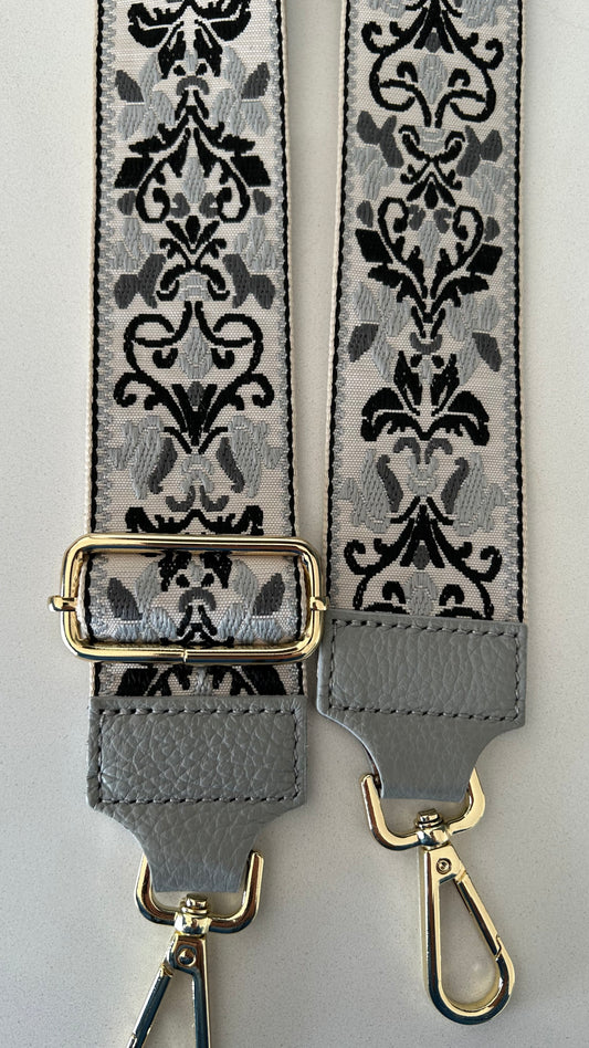 Milan Grey crossbody strap