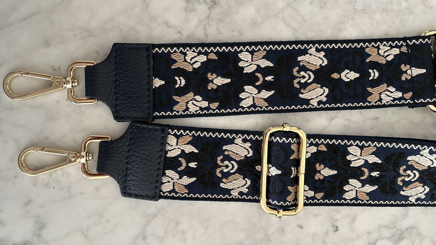 Ottilie Navy Crossbody Strap