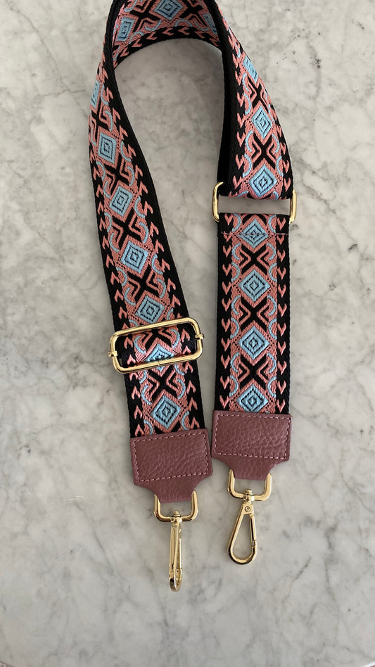 Lucca Pink black blue strap